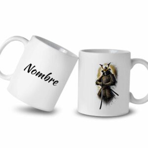 TAZA SAMURAI PERSONALIZADA CON EL NOMBRE