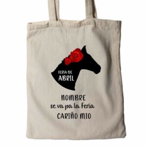 TOTE BAG FERIA 1. PERSONALIZADA CON TU NOMBRE