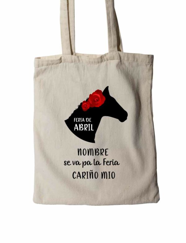 TOTE BAG FERIA 1. PERSONALIZADA CON TU NOMBRE