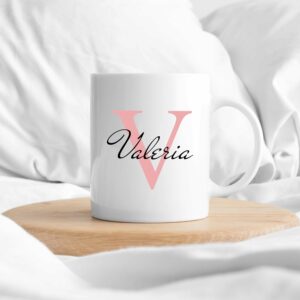 TAZA PERSONALIZADA CON INICIAL Y NOMBRE